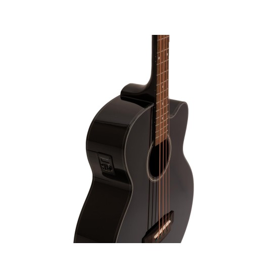 DIMAVERY AB-450 Basso Acustico Nero con Pickup - Strumento Professionale