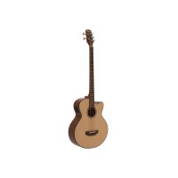 DIMAVERY AB-455 Basso Acustico 5 Corde Naturale con Pickup e Equalizzatore 3 Bande