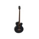 DIMAVERY AB-455 Basso Acustico 5 Corde Nero con Pickup e Equalizzatore