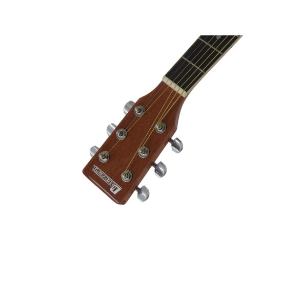 DIMAVERY DR-520 Chitarra Folk Dreadnought 4/4, Naturale, con Preamplificatore e Accordatore