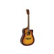 DIMAVERY DR-520 Chitarra Acustica Dreadnought 4/4 Sunburst