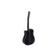 DIMAVERY DR-612 Chitarra Folk 12 Corde Nera con Preamplificatore e Accordatore