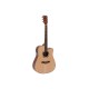 Chitarra Folk DIMAVERY JK-500 Cutaway Naturale con Preamplificatore e Accordatore