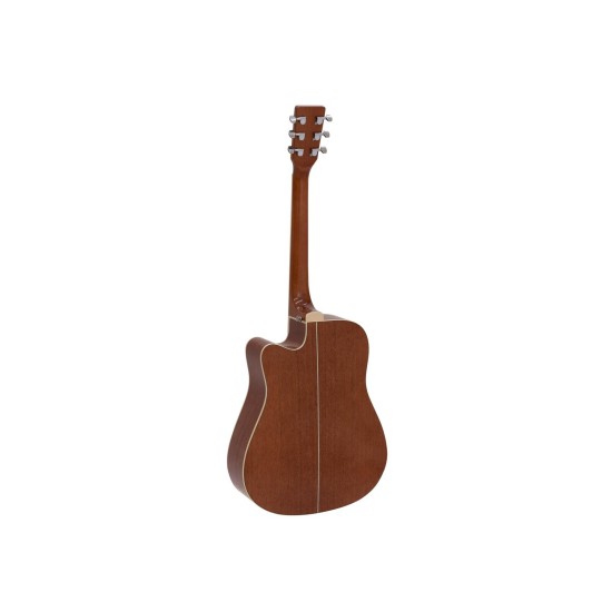 Chitarra Folk DIMAVERY JK-500 Cutaway Naturale con Preamplificatore e Accordatore