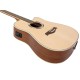 Chitarra Folk DIMAVERY JK-500 Cutaway Naturale con Preamplificatore e Accordatore