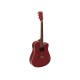DIMAVERY JK-510 Chitarra Folk Cutaway Dreadnought con Equalizzatore e Accordatore