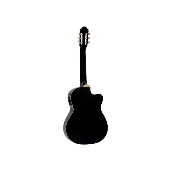 DIMAVERY CN-600L Chitarra Classica per Mancini, Nero - Qualità Professionale