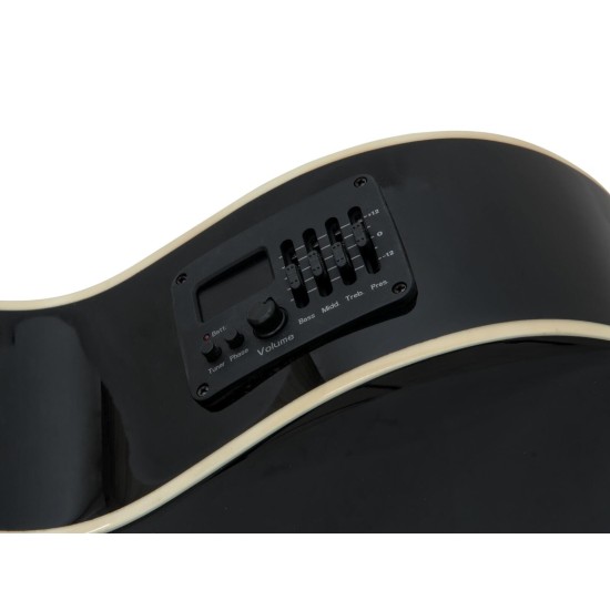 DIMAVERY CN-600L Chitarra Classica per Mancini, Nero - Qualità Professionale