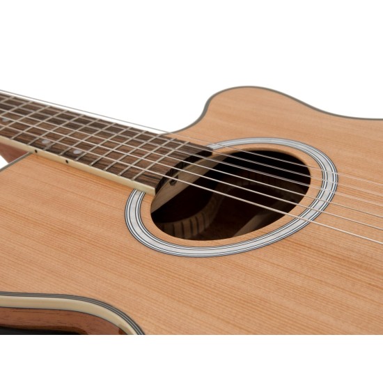 DIMAVERY CN-500 Chitarra Classica 4/4 Naturale con Equalizzatore a 3 Bande