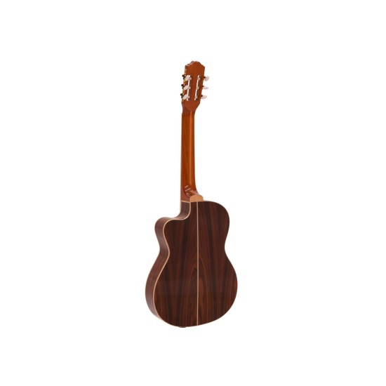 DIMAVERY TB-100 Chitarra Classica Thinline Naturale con Pick-Up