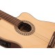 DIMAVERY TB-100 Chitarra Classica Thinline Naturale con Pick-Up