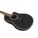 DIMAVERY RB-300 Chitarra Acustica con Pickup Piezoelettrico, Nero