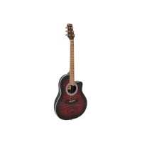 Chitarra Acustica DIMAVERY RB-300 con Pickup Piezoelettrico, Rosso