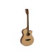 DIMAVERY AW-400 Chitarra Folk Cutaway Naturale - Qualità Acustica Superiore