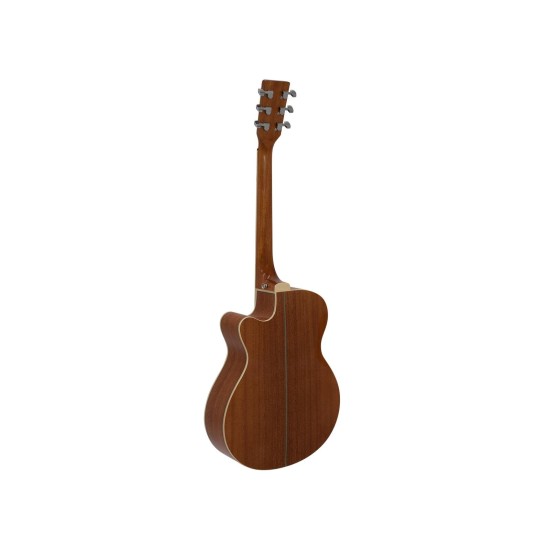 DIMAVERY AW-400 Chitarra Folk Cutaway Naturale - Qualità Acustica Superiore