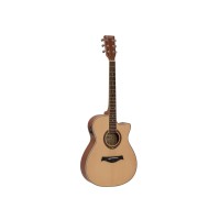 Chitarra Western DIMAVERY AW-420 in Sapele Naturale - Perfetta per Destrorsi