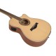 Chitarra Western DIMAVERY AW-420 in Sapele Naturale - Perfetta per Destrorsi