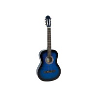 DIMAVERY AC-303 Chitarra Classica 4/4 Blueburst per Destrorsi con Borsa