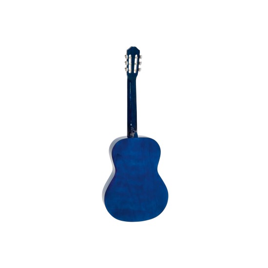 DIMAVERY AC-303 Chitarra Classica 4/4 Blueburst per Destrorsi con Borsa