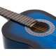 DIMAVERY AC-303 Chitarra Classica 4/4 Blueburst per Destrorsi con Borsa