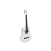 Chitarra Classica DIMAVERY AC-303 4/4 Bianca per Destrorsi con Accessori