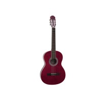 DIMAVERY AC-303 Chitarra Classica 4/4 Rossa con Borsa - Perfetta per Destrorsi