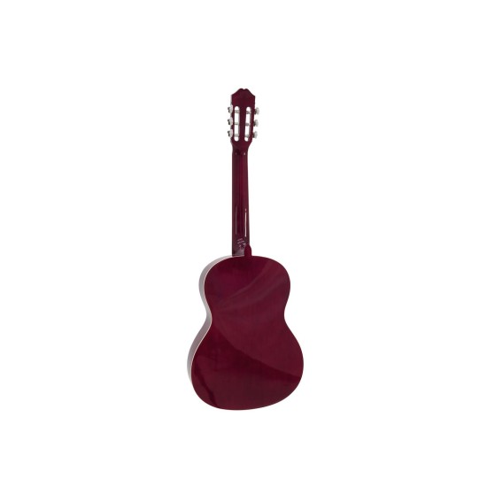 DIMAVERY AC-303 Chitarra Classica 4/4 Rossa con Borsa - Perfetta per Destrorsi