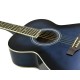 Chitarra Folk DIMAVERY AW-303 Blue Burst 4/4 per Destrorsi con Borsa e Accessori
