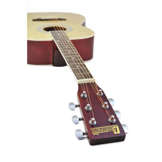 Chitarra Folk DIMAVERY AW-303 4/4 Naturale con Accessori Inclusi