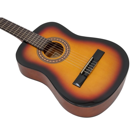DIMAVERY AC-303 Chitarra Classica 1/2 Sunburst - Ideale per Regalo
