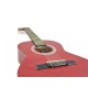 Chitarra Classica DIMAVERY AC-303 1/2 Rossa con Custodia e Accessori