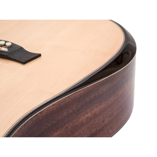 Chitarra Western DIMAVERY ASW-60 Grande Naturale con Corpo Massiccio e Top Solido