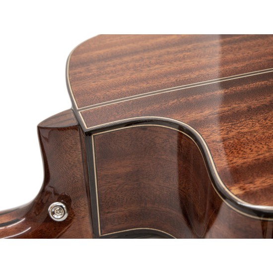 Chitarra Western DIMAVERY ASW-60 Grande Naturale con Corpo Massiccio e Top Solido