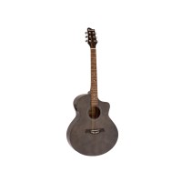 Chitarra Western Mini Jumbo DIMAVERY STW-50 con Pickup, Mogano Verniciato