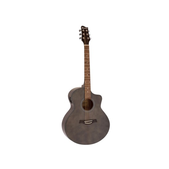 Chitarra Western Mini Jumbo DIMAVERY STW-50 con Pickup, Mogano Verniciato