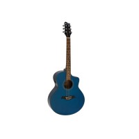 Chitarra Western Mini Jumbo DIMAVERY STW-50 con Pickup, Blu