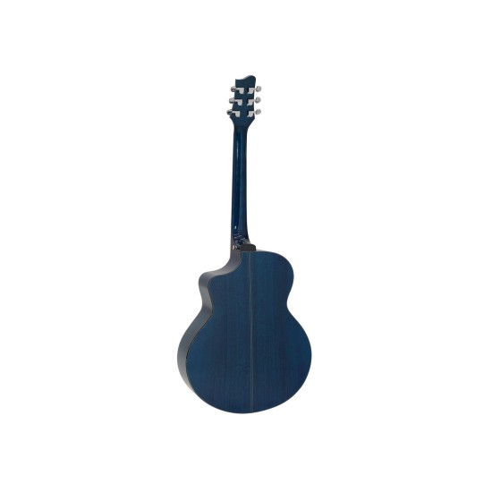 Chitarra Western Mini Jumbo DIMAVERY STW-50 con Pickup, Blu