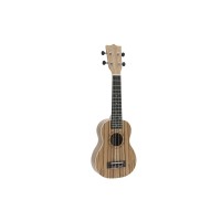 Ukulele Soprano DIMAVERY UK-400 in Zebrawood - Strumento Musicale Ideale per Regali