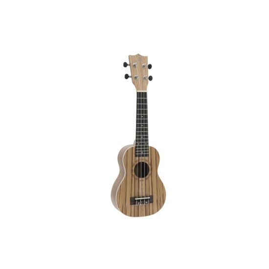 Ukulele Soprano DIMAVERY UK-400 in Zebrawood - Strumento Musicale Ideale per Regali