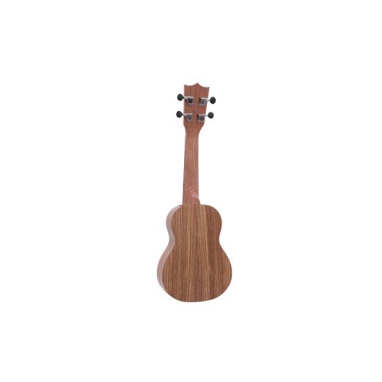 Ukulele Soprano DIMAVERY UK-400 in Zebrawood - Strumento Musicale Ideale per Regali