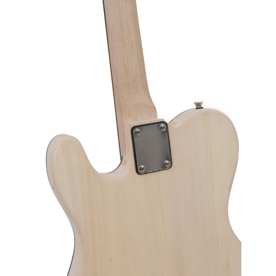 Kit di Costruzione Chitarra DIMAVERY DIY TL-10 - Progetto Personalizzabile con 2 Single Coil