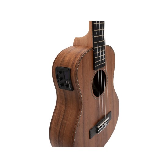 DIMAVERY UK-600 Ukulele Tenore in Acacia con Pickup e Accordatore