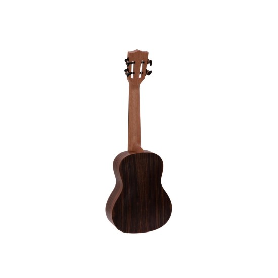 DIMAVERY UK-800 Ukulele da Concerto in Abete Rosso Massiccio con Pickup e Preamplificatore