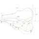 Custodia DIMAVERY ABS per Chitarra Acustica Jumbo - Design Robusto e Leggero
