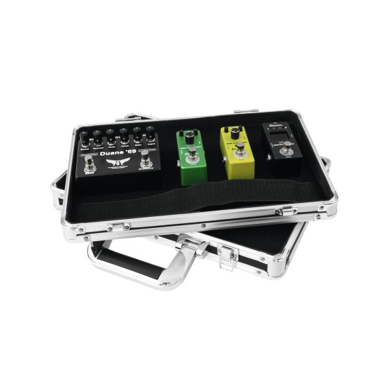 DIMAVERY Custodia in Alluminio per Effetti Chitarra - Fino a 3 Dispositivi