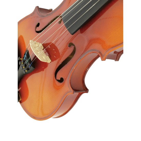 Violino 4/4 DIMAVERY Completo di Arco e Custodia, Finitura Naturale Verniciata