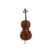 Violoncello DIMAVERY 4/4 con Soft Bag e Bordo a C, Arco in Crine Naturale