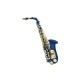 DIMAVERY SP-30 Sassofono Contralto Blu | Strumento Musicale Professionale con Suono Equilibrato