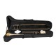 DIMAVERY TT-300 Trombone Tenor B Oro con Campana in Ottone Temprato