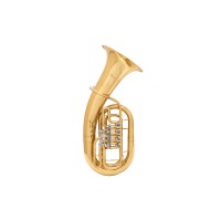 DIMAVERY EP-400 Baritono Eufonio con Valvole Rotanti in Ottone Oro, Strumento Musicale Professionale